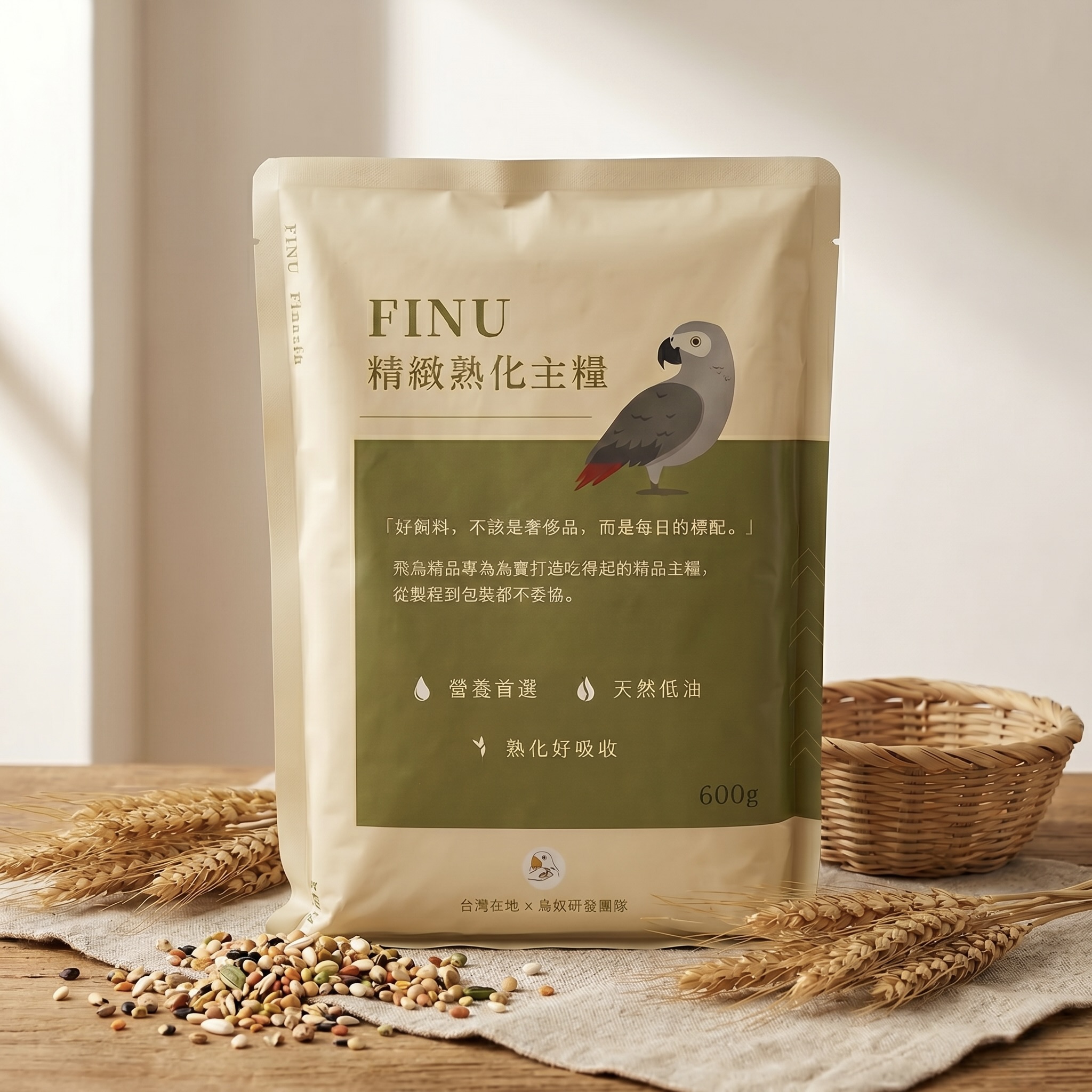 FINU 精緻熟化主糧 600g 包裝