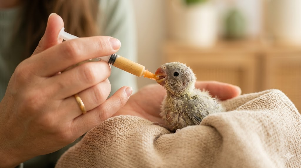 幼鳥手養