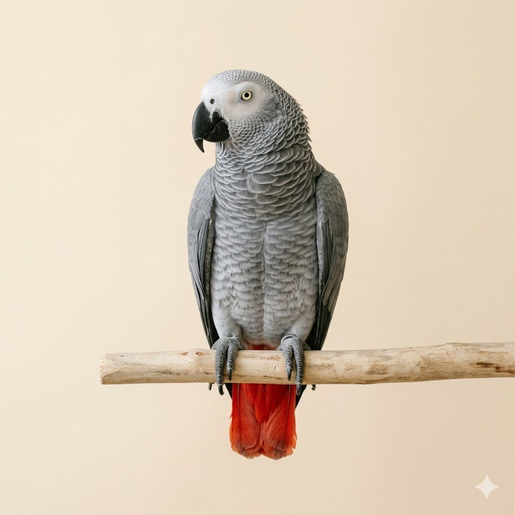 非洲灰鸚鵡（African Grey）正面照