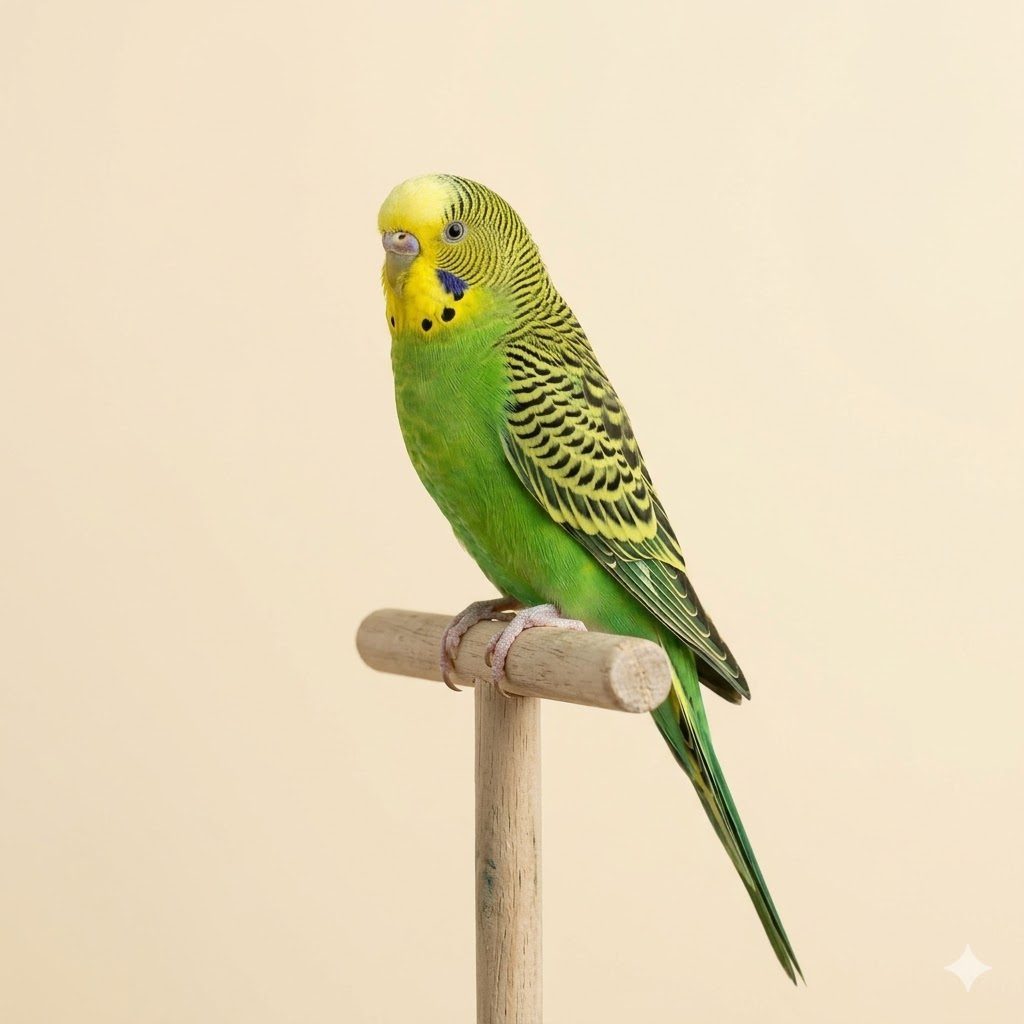 虎皮鸚鵡（Budgerigar）正面照