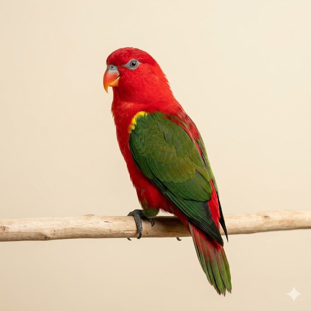 紅猩猩吸蜜鸚鵡（Chattering Lory）正面照