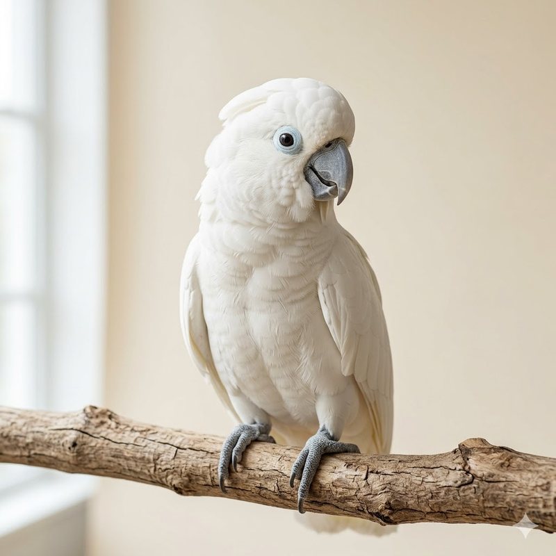 杜可波氏鳳頭鸚鵡（所羅門巴丹）（Ducorps' Cockatoo）正面照