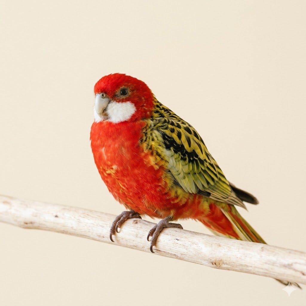 東玫瑰鸚鵡（七草）（Eastern Rosella）正面照