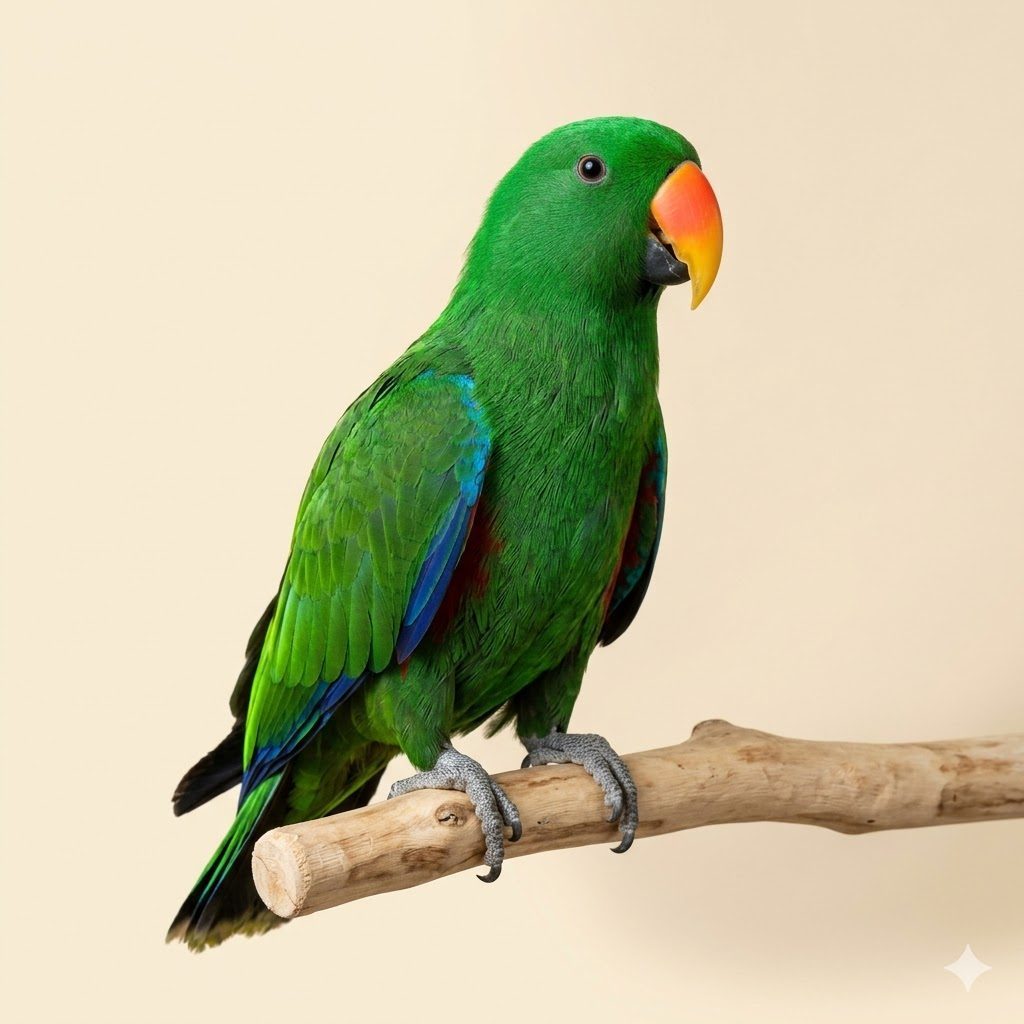折衷鸚鵡（Eclectus Parrot）正面照