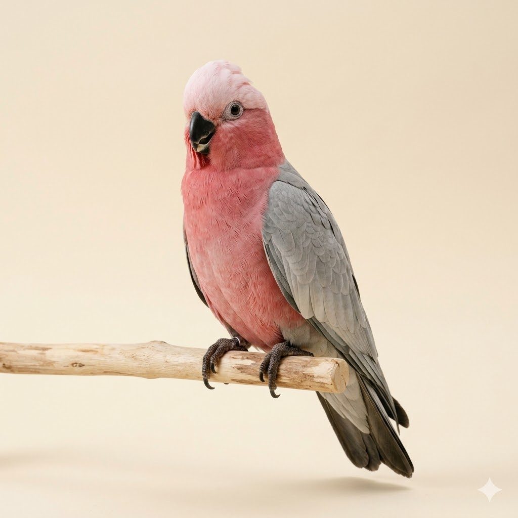賈拉（粉紅鳳頭鸚鵡）（Galah）正面照