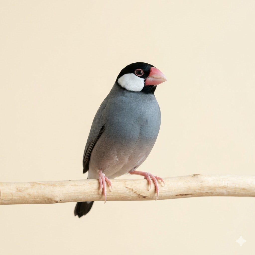 文鳥（Java Sparrow）正面照