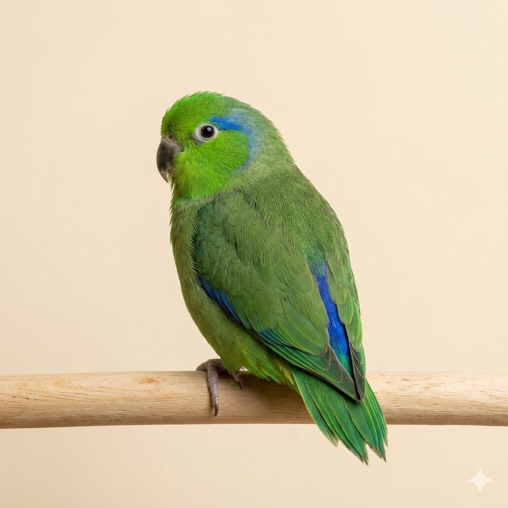 太平洋鸚鵡（Pacific Parrotlet）正面照