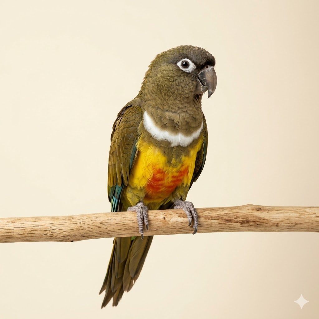 巴塔哥尼亞錐尾（洞穴鸚鵡）（Patagonian Conure）正面照