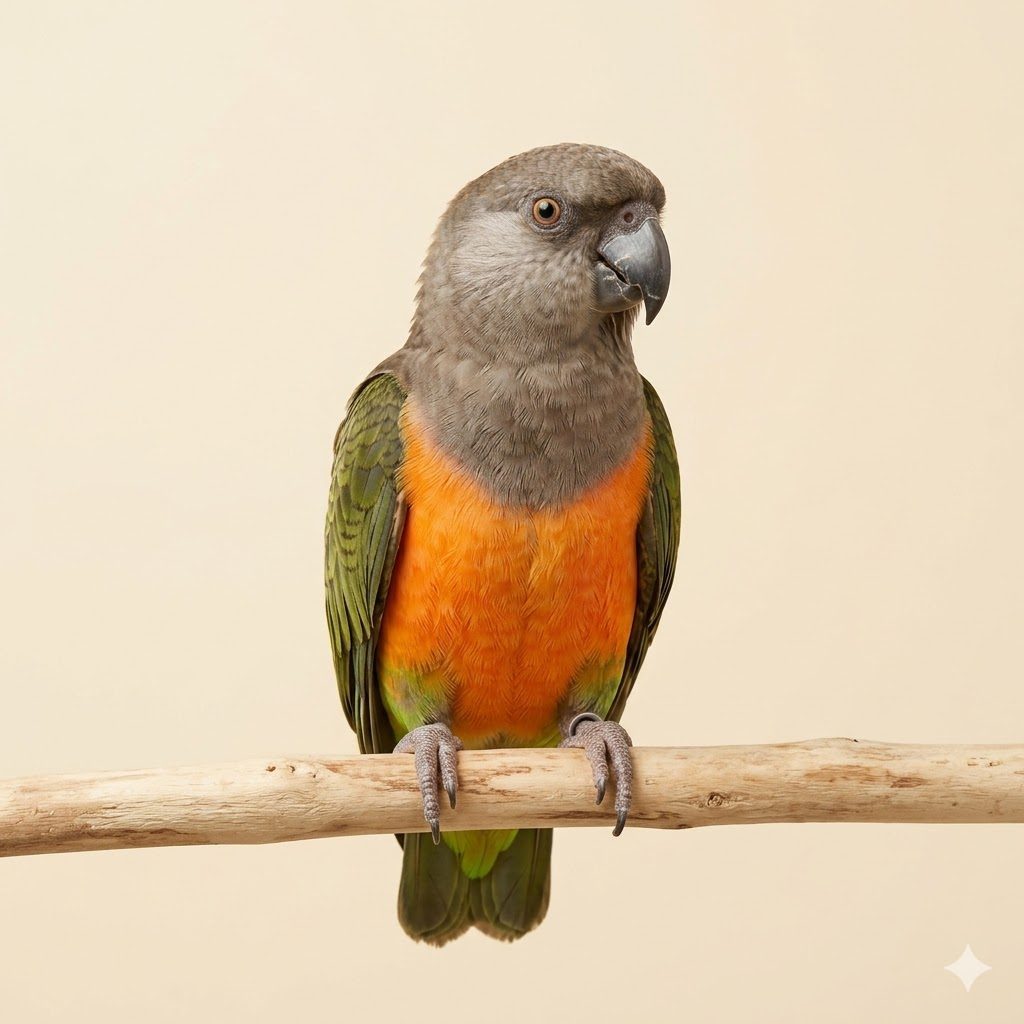 紅腹鸚鵡（Red-bellied Parrot）正面照