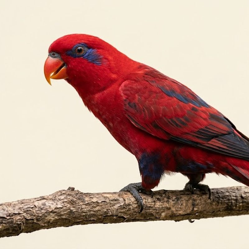 紅色吸蜜鸚鵡（Red Lory）正面照