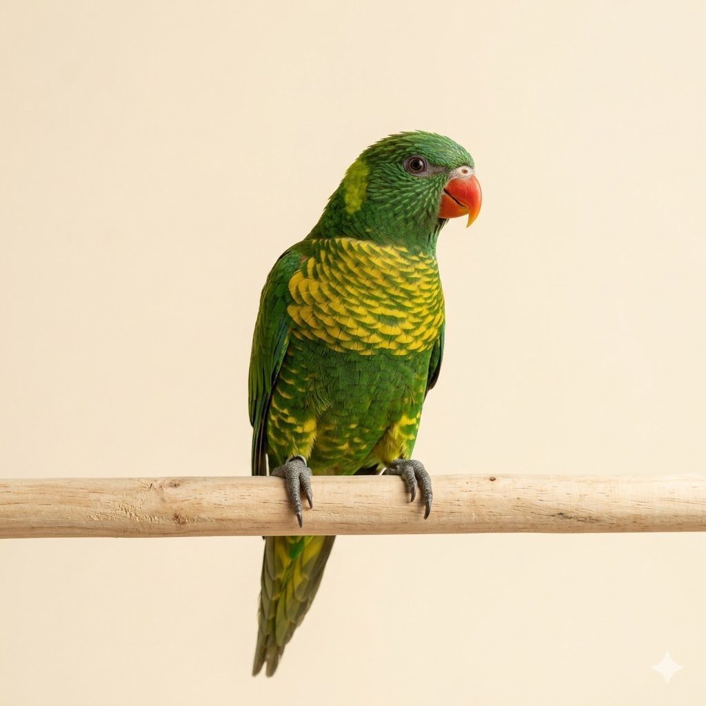 青海吸蜜鸚鵡（Scaly-breasted Lorikeet）正面照