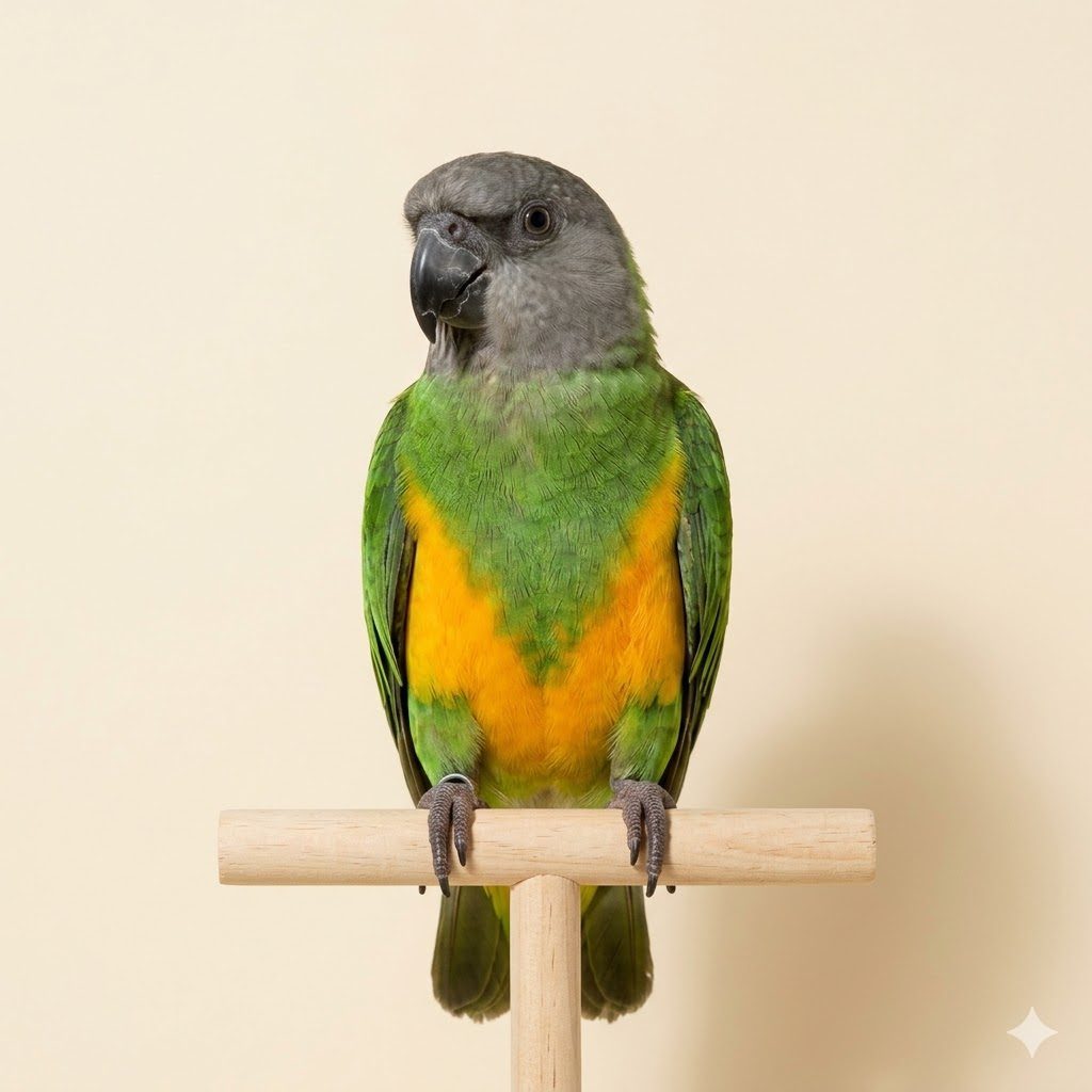 塞內加爾鸚鵡（Senegal Parrot）正面照