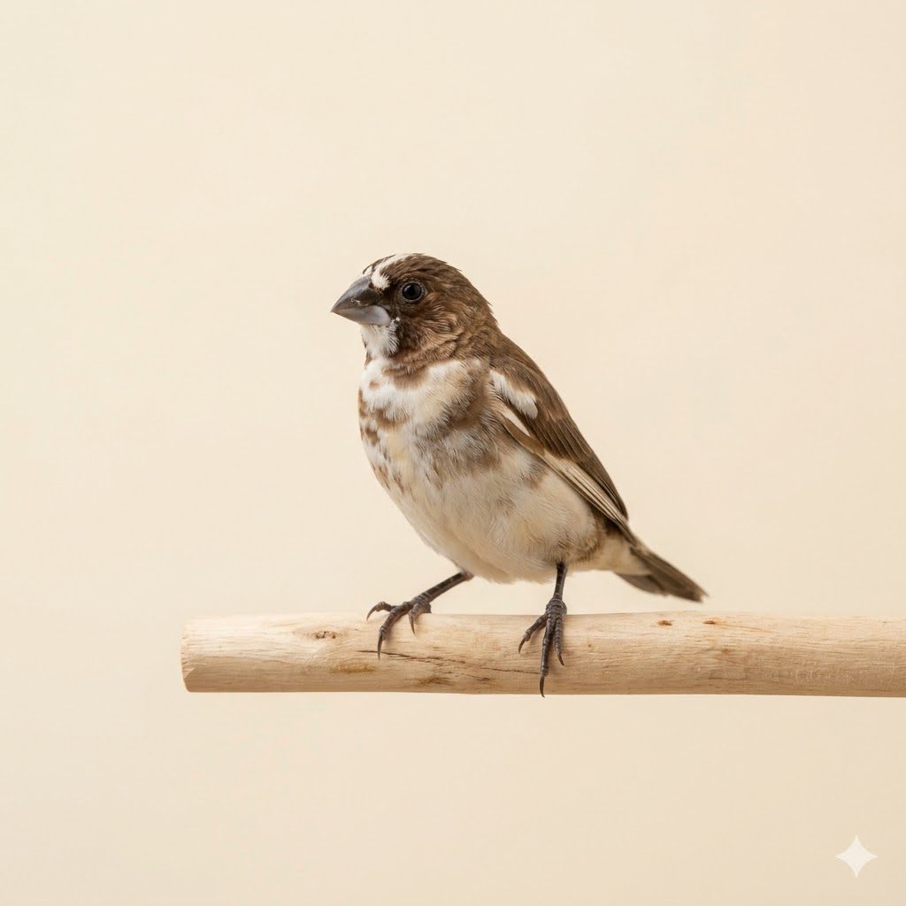 十姊妹（白腰文鳥）（Society Finch）正面照