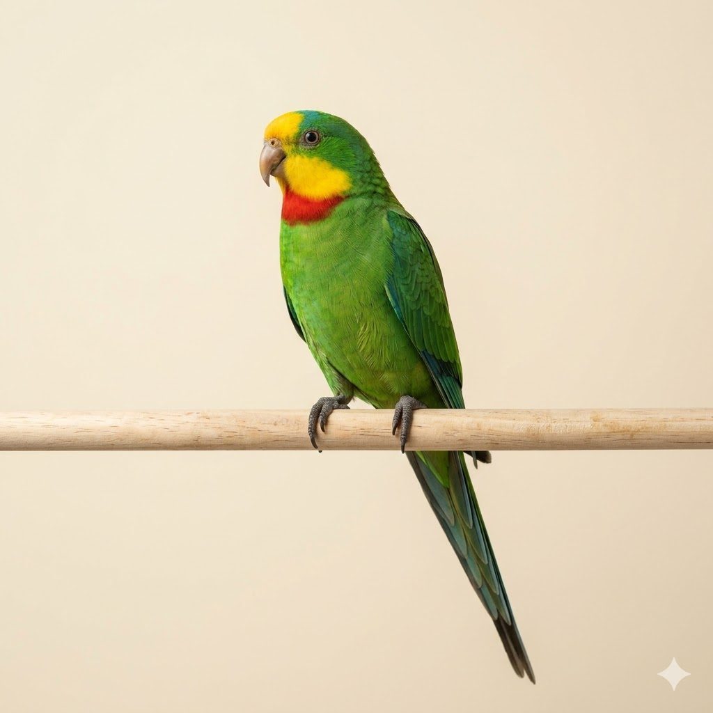 超級鸚鵡（Superb Parrot）正面照