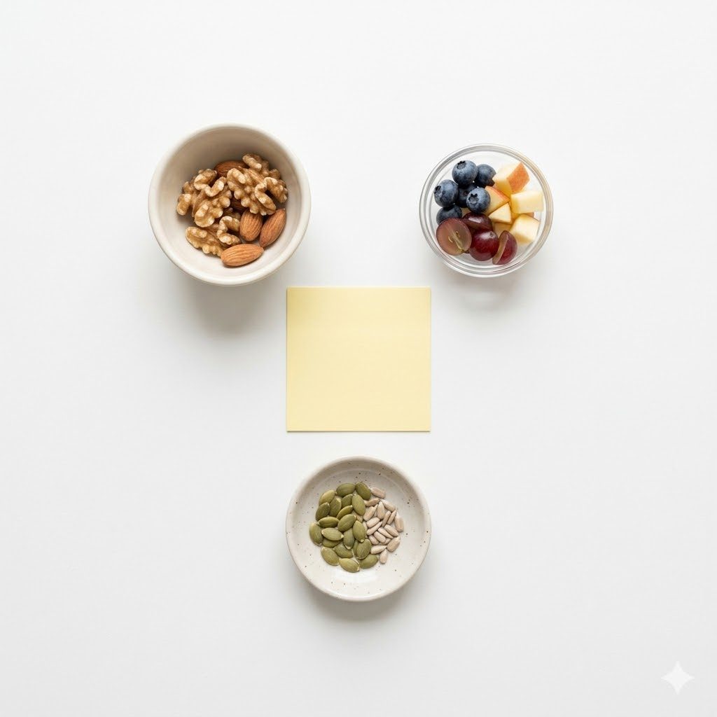黃燈：限量或處理後可食物示意